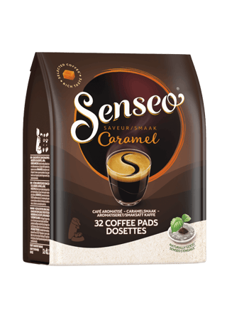 fr 8711000392621 pads senseo caramel x32 front left